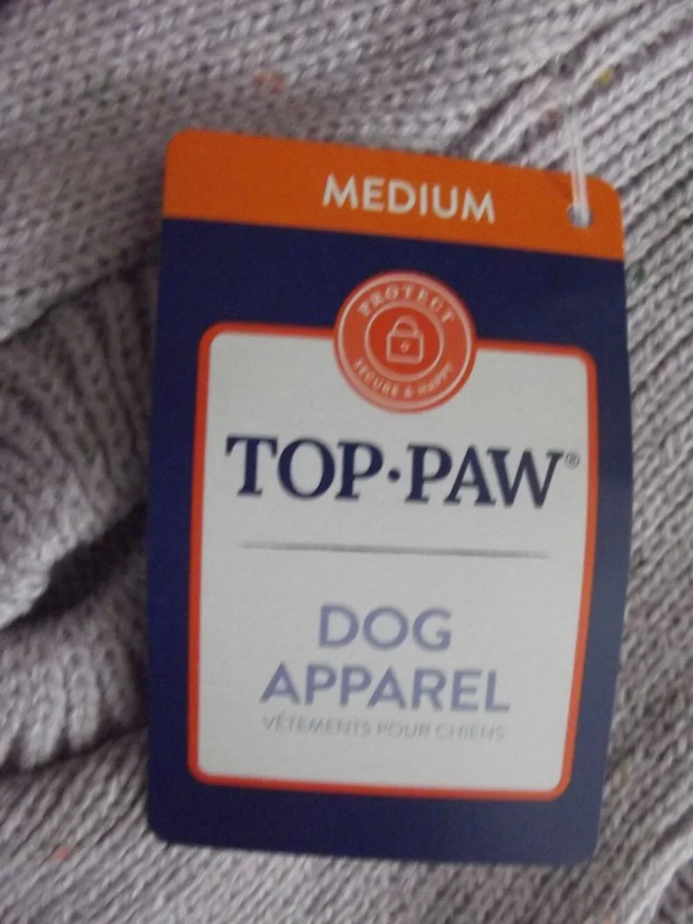 Top Paw Dog Sweater Size Medium Lavender Purple Speckled